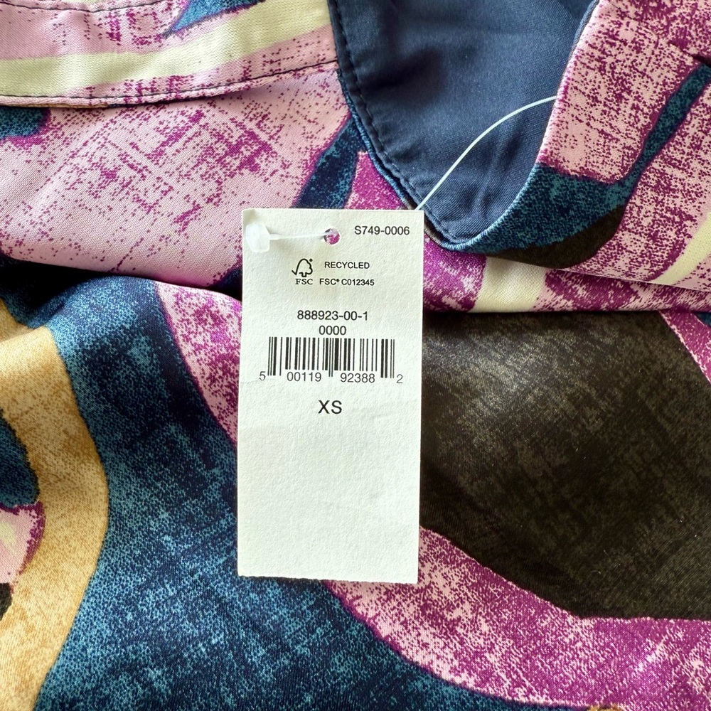 Colorful Abstract Patterned Blouse - XS - Picture 5 of 6